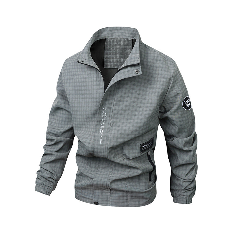 Men's Multifunctional Windbreaker with High Collar Mune Fashion
