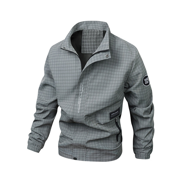 Men's Multifunctional Windbreaker with High Collar Mune Fashion
