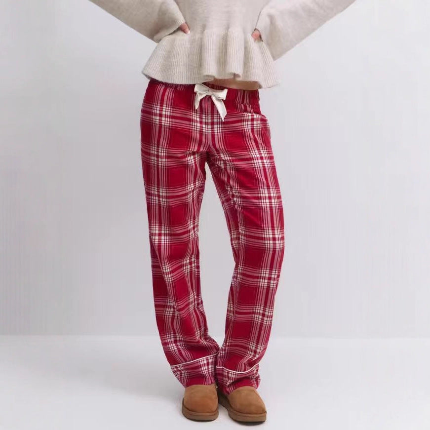 Women's casual pajama set with gathered camisole top, ruffled underbust and pants with elastic waistband Mune Fashion