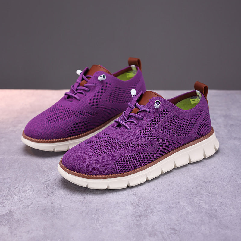 Women's knitted derby sneaker with flexible ribbed outsole and padded comfort insole Mune Fashion