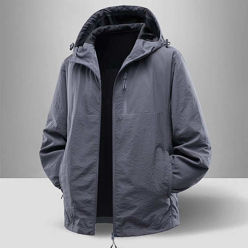 Men's Lightweight and Breathable Rain Jacket Mune Fashion