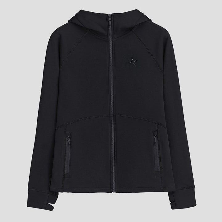 Women's Hooded Fleece Jacket with Full-Length Zip, Ergonomic Seams and Zipper Pockets Mune Fashion