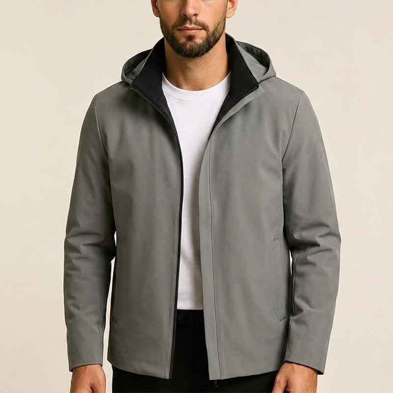Men's Modern Transition Jacket with High Collar Mune Fashion