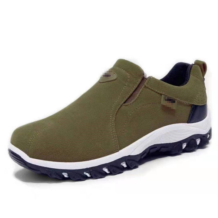 Damen Slip-On Sneaker aus Veloursimitat mit elastischen Seiteneinsätzen und profilierter Gummilaufsohle Mune Fashion