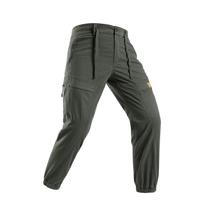 Herren Abenteuer‑Cargojogger aus Ripstop‑Baumwollmix mit Elastischem Bund, Knieeinsätzen und Multifachtaschen Mune Fashion