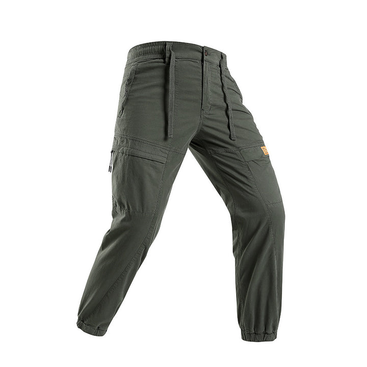 Herren Abenteuer‑Cargojogger aus Ripstop‑Baumwollmix mit Elastischem Bund, Knieeinsätzen und Multifachtaschen Mune Fashion