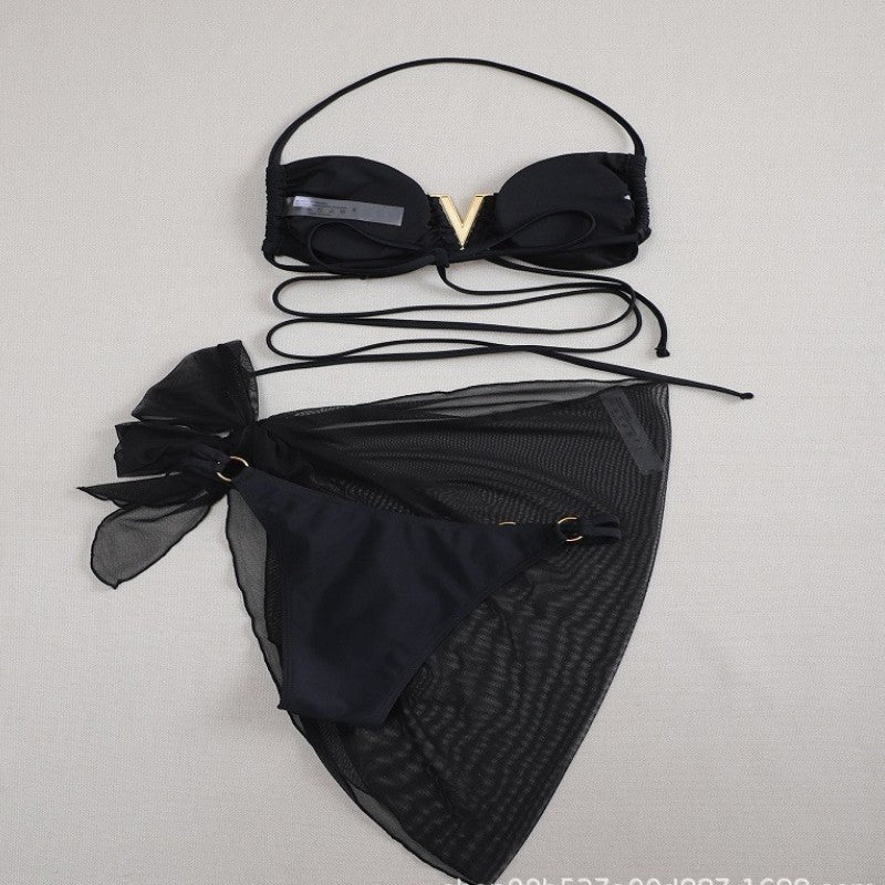 Ladies Designer Bikini with trendy wrap skirt Mune Fashion
