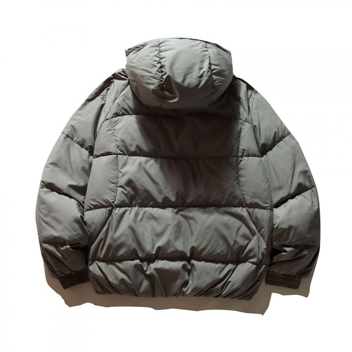 Unisex Oversize Thermo Puffer Jacket in Boxy Cut with Hood and Raglan Sleeves Mune Fashion