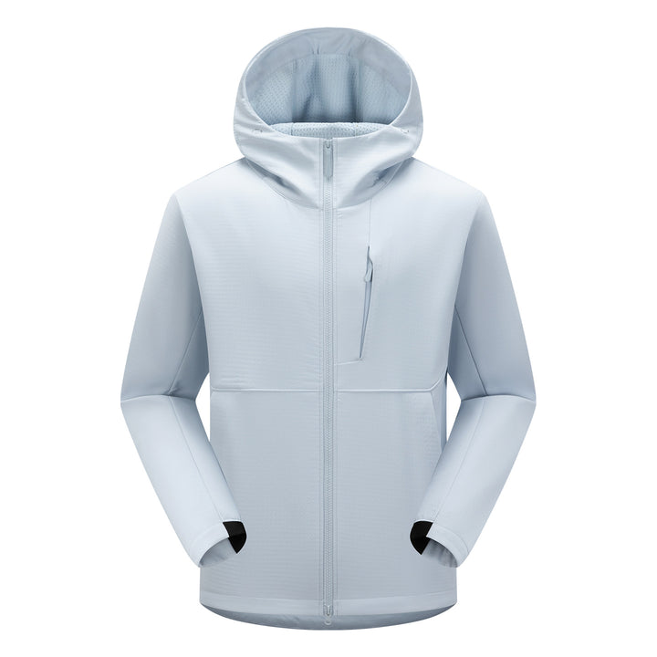 Men's softshell functional jacket with insulation, hood & two-way zipper Mune Fashion