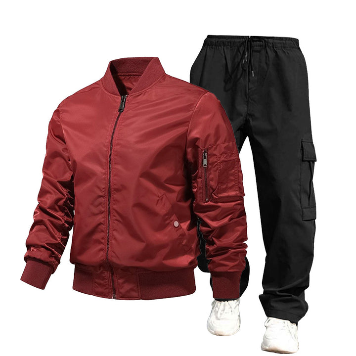 Men's Urban Bomber Jacket and Cargo Pants Set Mune Fashion