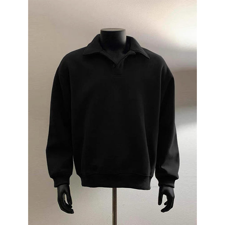 Men's polo shirt sweatshirt with shirt collar and oversized cut Mune Fashion
