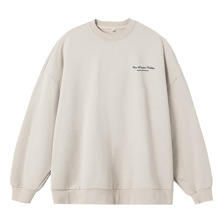 Unisex Oversize-Comfort-Sweatshirt with French Terry lining, minimal chest graphic and extended back Mune Fashion