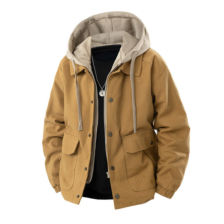 Men's Modern Utility Jacket with Removable Hood Mune Fashion