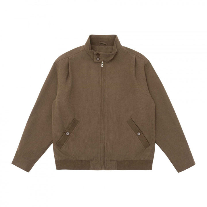 Men's Lightweight Blouson Jacket in Bomber Style with Stand-Up Collar and Concealed Zipper Mune Fashion