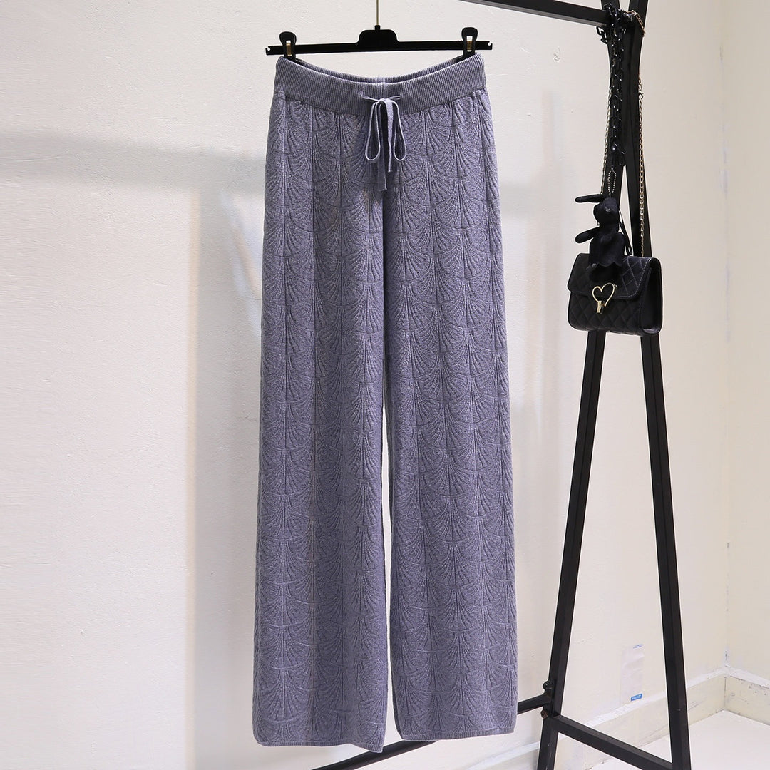 Women Wide and Comfortable Jersey Pants Mune Fashion