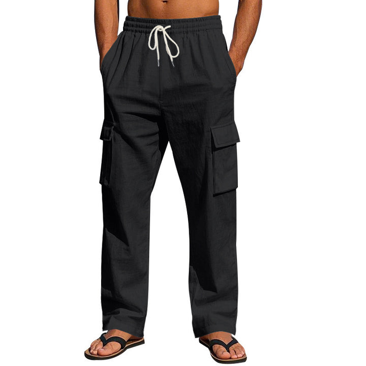 Men's Loose Fit Cargo Pants made of lightweight ripstop with elastic waistband and flap pockets Mune Fashion