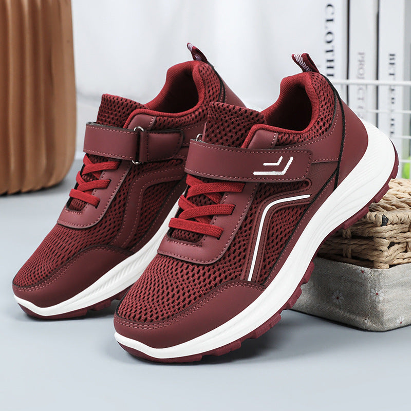 Men's breathable mesh casual sneakers with Velcro, ergonomic EVA midsole, and profiled rubber outdoor sole Mune Fashion