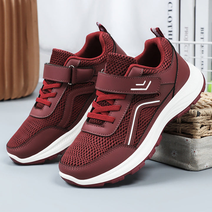 Men's breathable mesh casual sneakers with Velcro, ergonomic EVA midsole, and profiled rubber outdoor sole Mune Fashion