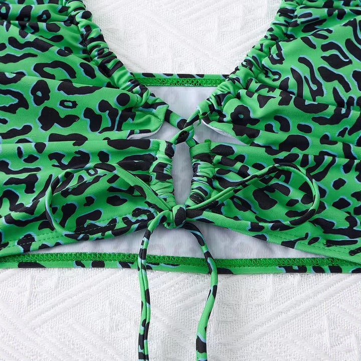 Women Playful Animal Print Bikini Set Mune Fashion