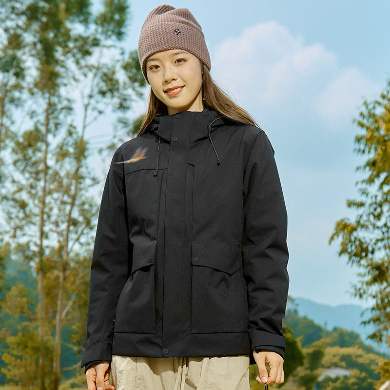 Men's Technical Waterproof Parka Jacket with Adjustable Hood and Multifunctional Pockets Mune Fashion