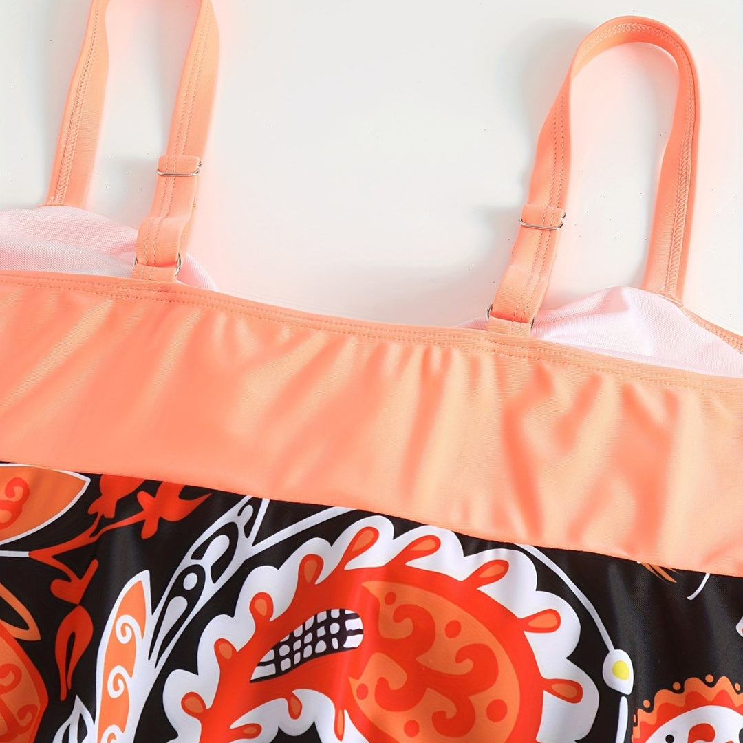 Women's Tankini Set with playful print and stylish details Mune Fashion