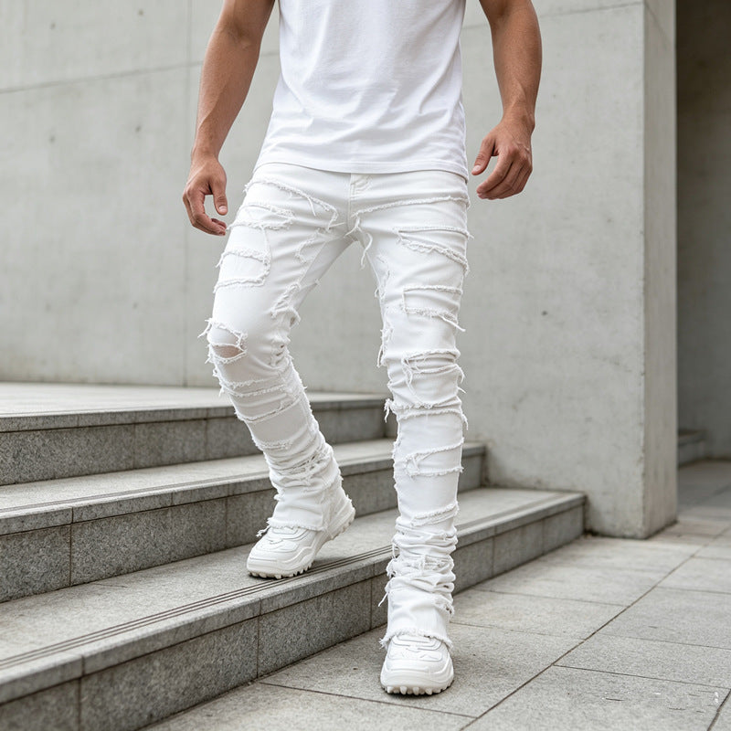 Men's Ripped Skinny Jeans Mune Fashion