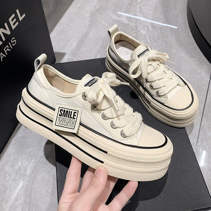 Women's Platform Sneakers with Double Sole and Trendy Design Mune Fashion