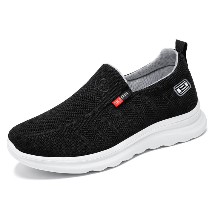 Men's breathable knitted slip-on sneaker with elastic entry and shock-absorbing EVA midsole Mune Fashion