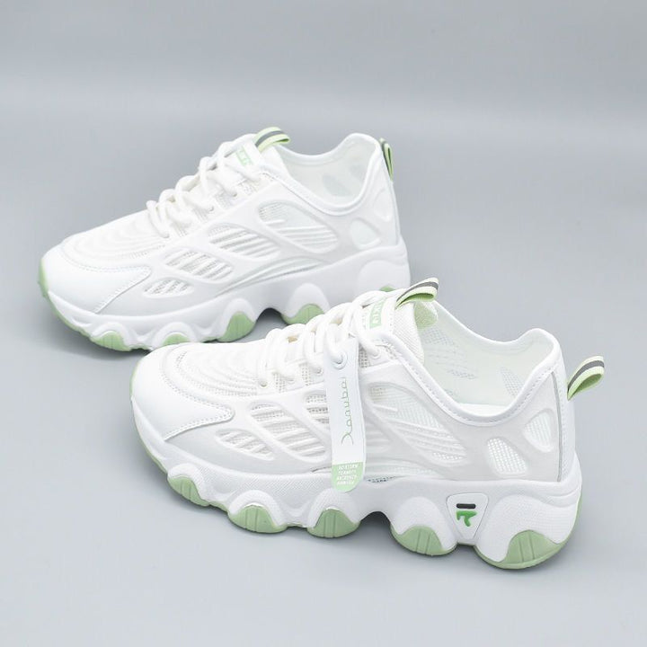 Ladies Sporty Sneakers with breathable mesh material and cushioned sole Mune Fashion