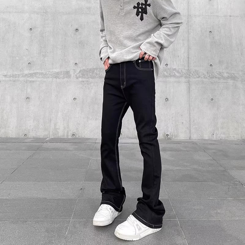 Men's Fashion Flamed Jeans Mune Fashion
