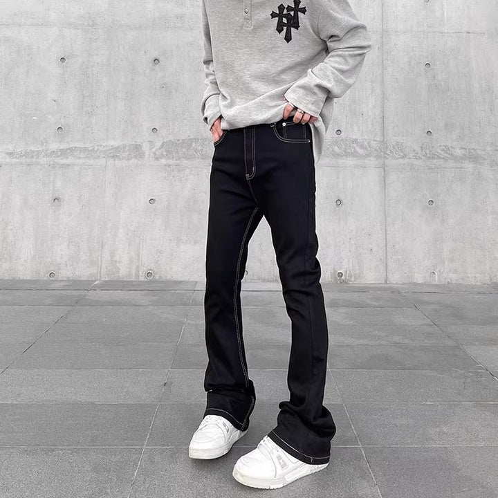 Men's Fashion Flamed Jeans Mune Fashion