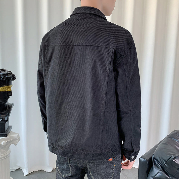 Men's cord jacket in overshirt style with patch pockets Mune Fashion