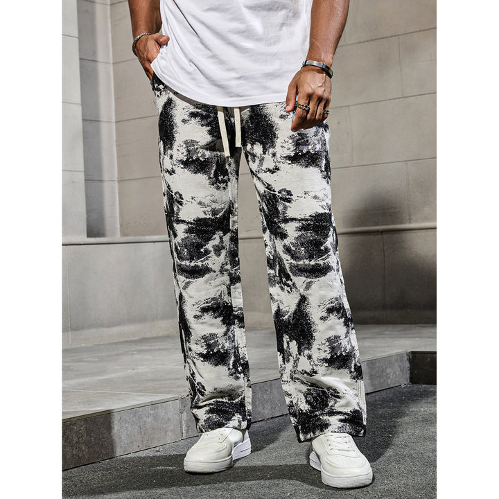 Men's fashionable leisure pants with unique graphic print Mune Fashion