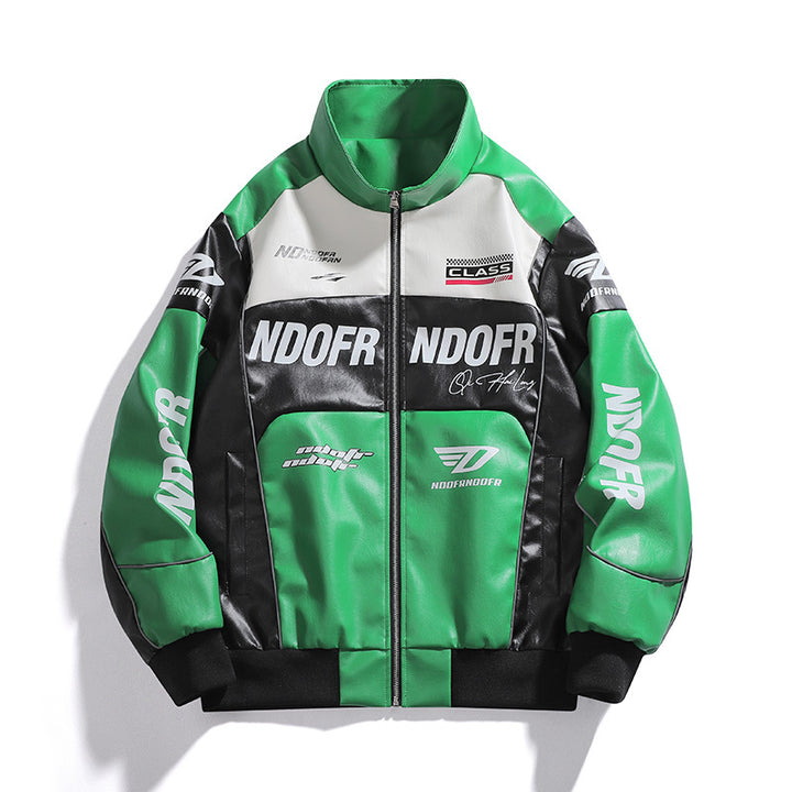 Men's Biker Jacket with Reflective Details Mune Fashion