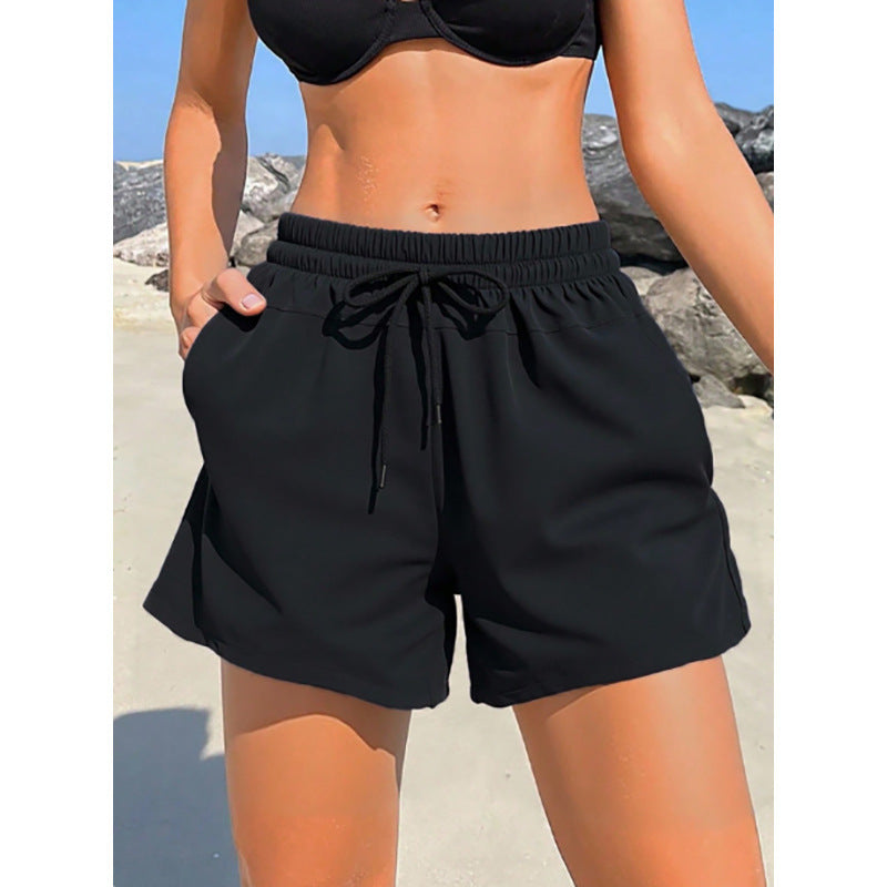 Women's Comfortable Swim Shorts with Elastic Waist Mune Fashion