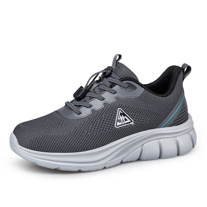 Women's lightweight breathable knitted walking sneakers with quick-lacing system and ergonomic EVA cushioning Mune Fashion