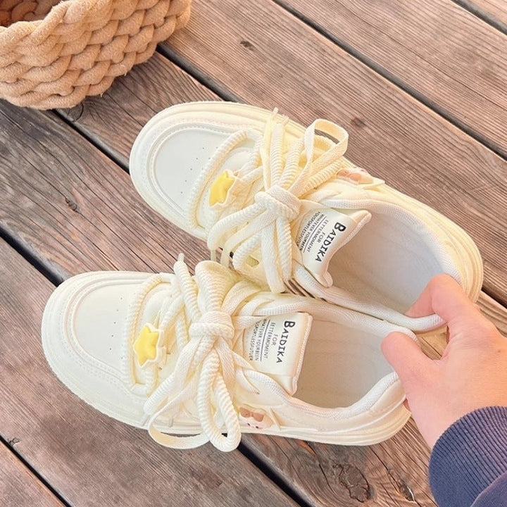 Women's Sporty Sneakers with Playful Applications Mune Fashion