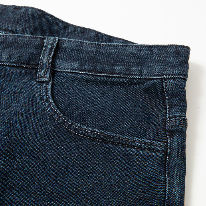 Women's Slim High-Waist Jeans with Stretch and Cropped Ankle Length Mune Fashion