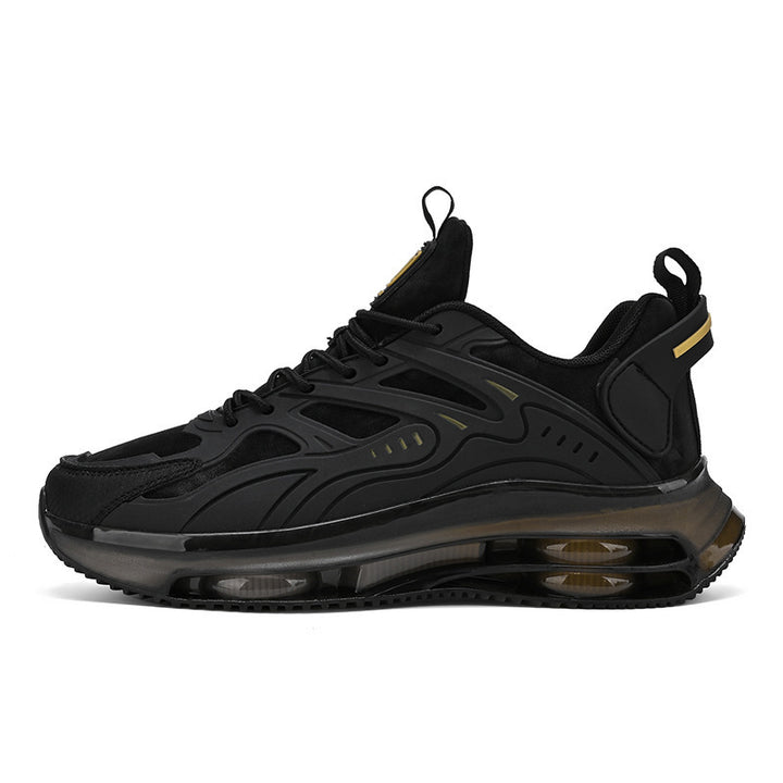 Men's futuristic performance-oriented lifestyle sneakers with continuous air chamber sole and thermoformed plastic applications Mune Fashion