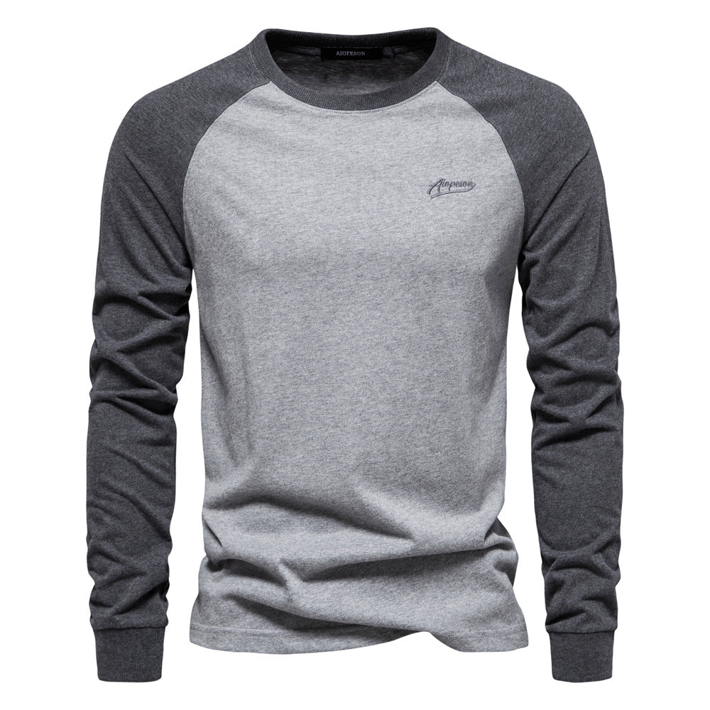 Men's Long Sleeve Shirt with Distinctive Raglan Design Mune Fashion