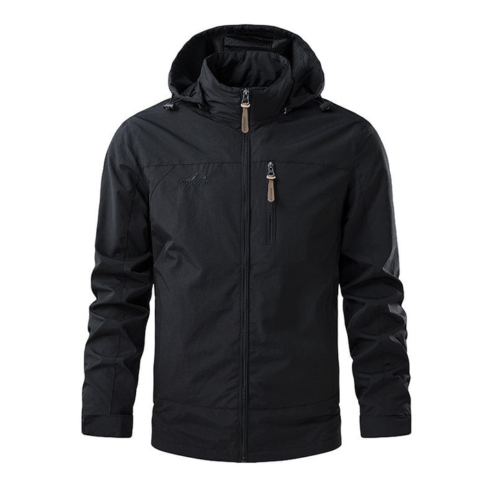 Men's Lightweight Functional Jacket with Removable Hood Mune Fashion