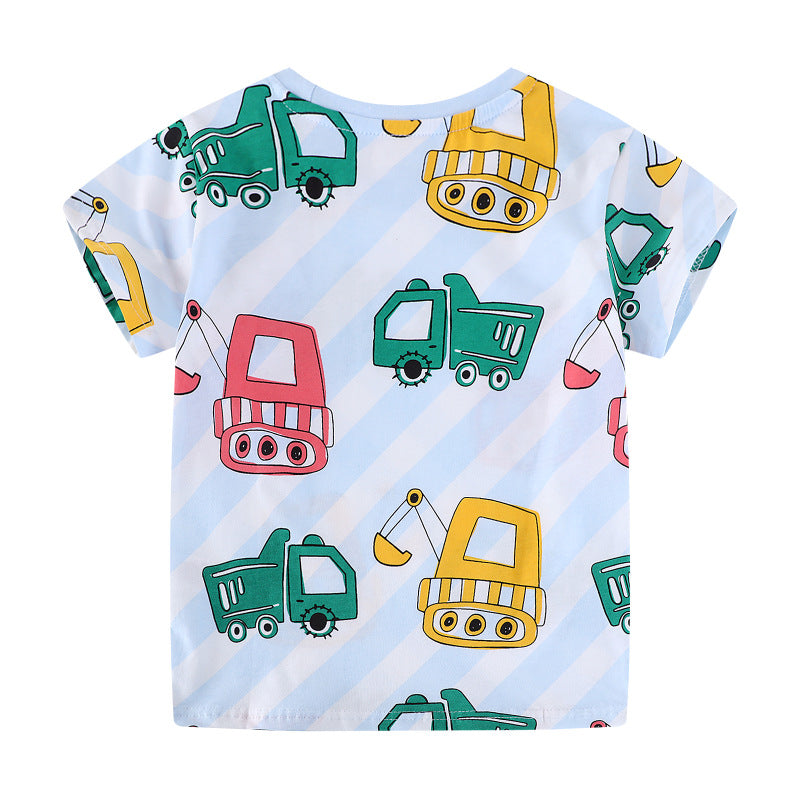 Boys T-Shirt with vibrant construction vehicle motifs Mune Fashion