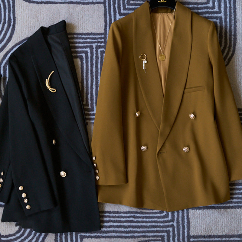 Women Elegant Double-breasted Blazer Mune Fashion 1789268861