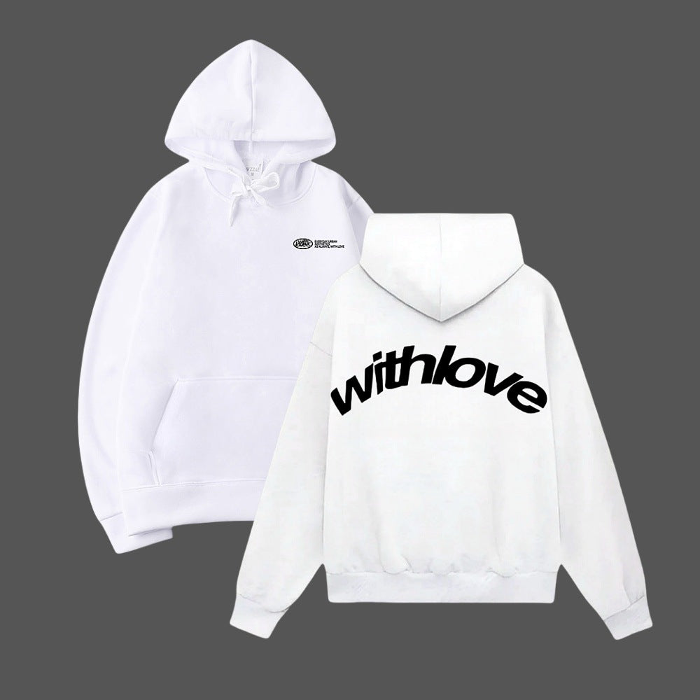 Unisex oversized hoodie with large back print, kangaroo pocket and ribbed cuffs Mune Fashion