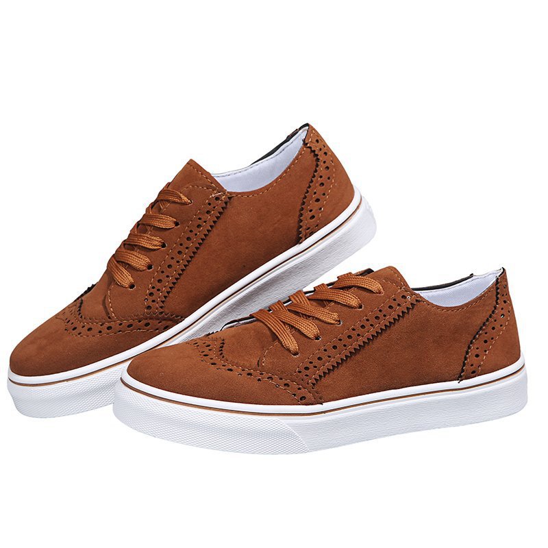 Women Elegant Sneakers with Trendy Brogue Design Mune Fashion