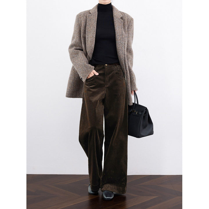 Ladies Elegant and Casual Cord Blazer Mune Fashion
