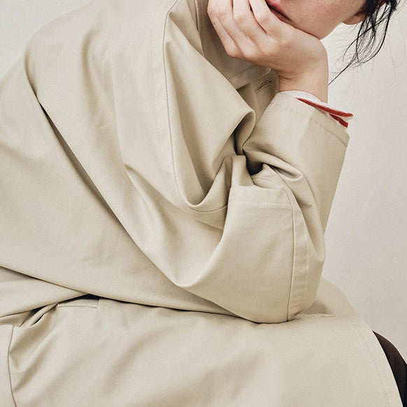 Women Long Trench Coat Mune Fashion
