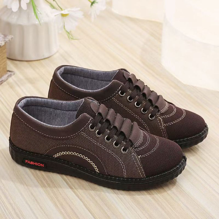 Ladies fashionable casual sneakers with elastic laces Mune Fashion