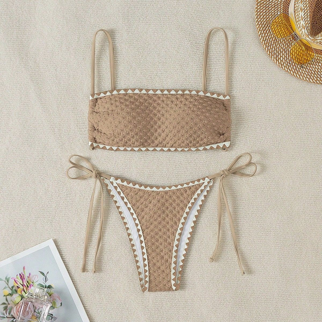Women's Ribbed Bandeau Bikini Top Mune Fashion
