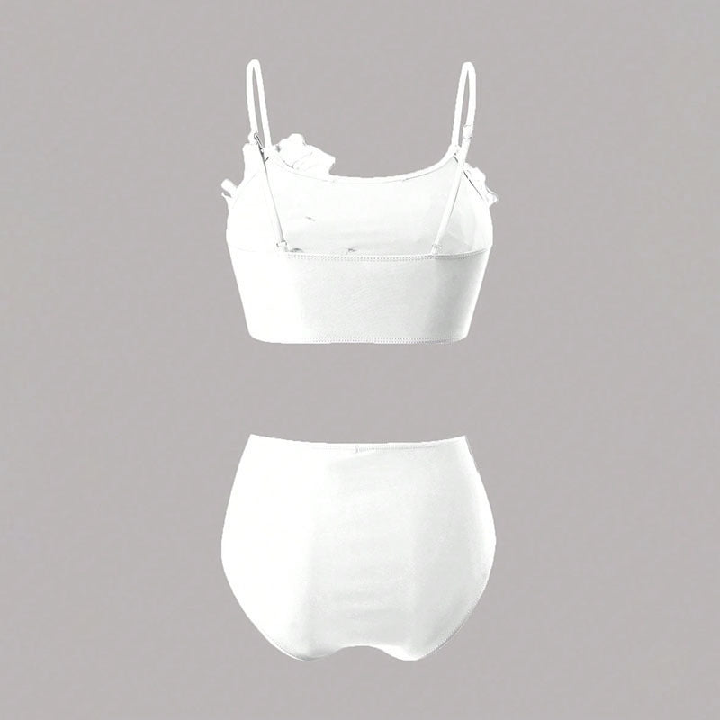 Women's bikini set with floral appliqués Mune Fashion